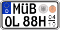 German license plate, Seasonal plates (Oldtimers)