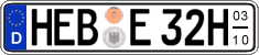 German license plate, Seasonal plates (Oldtimers)