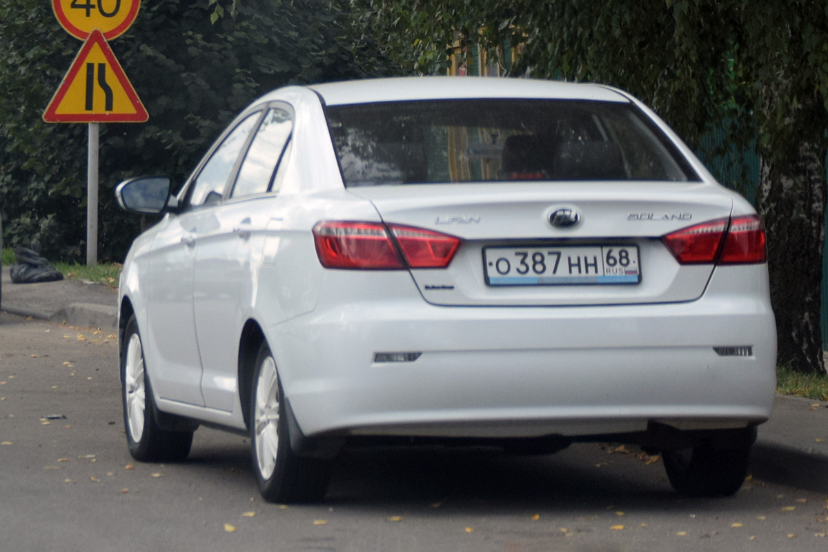 о 387 нн 68, Lifan Solano 2nd gen (650), 2016-2019