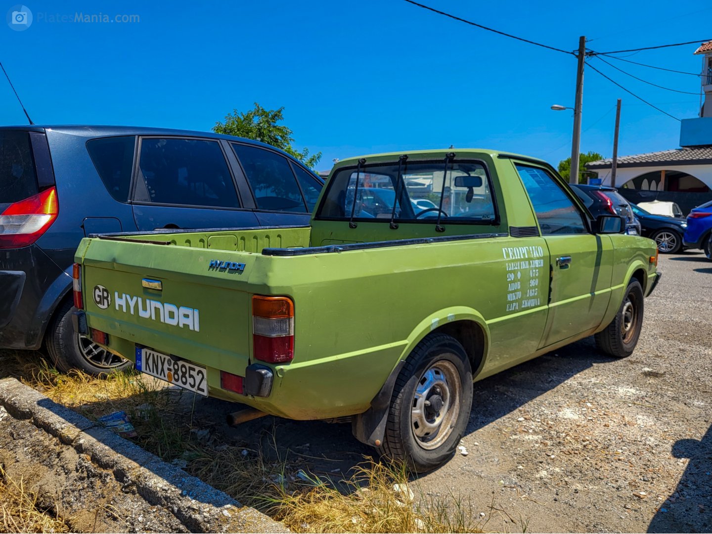 KNX-8852, Hyundai Pony 2nd gen Pickup (110), 1982–1990