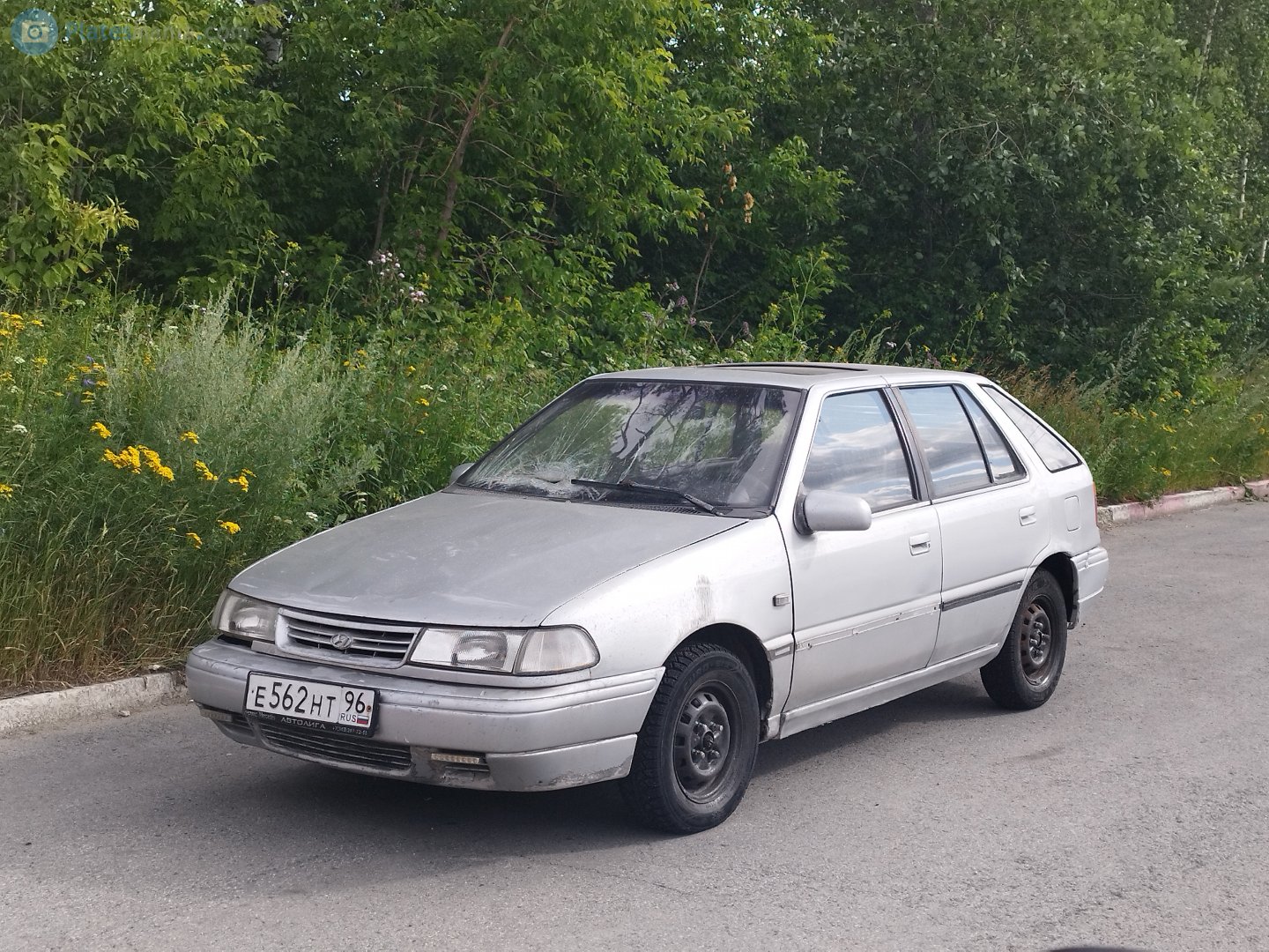 е 562 нт 96, Hyundai Pony 4th gen 5-door Hatch (X2; EU-market), facelift, 1991–1994