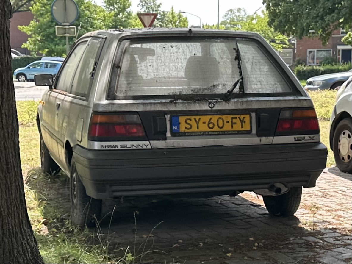SY-60-FY, Nissan Sunny 6th gen 3-door Hatchback (N13; EU-market), 1986–1990