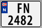 License plate of Norway, Cars