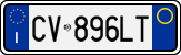 License plate of Italy, Cars (1994 year series)