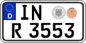 German license plate, Regular plates