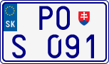 License plate of Slovakia, Sportcars