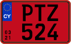 License plate of Cyprus, Rental cars