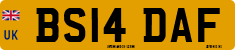 License plate of the United Kingdom, 2001 year system