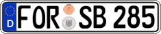 German license plate, Regular plates
