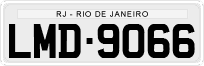 License plate of Brazil, Private owners (1990)