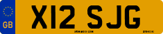 License plate of the United Kingdom, 1983 year system