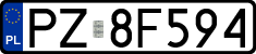 License plates of Poland, Regular car plates