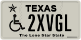 Texas, Vehicles for disabled persons (1ABCD)
