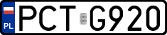 License plates of Poland, Regular car plates