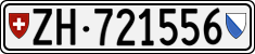 License plate of Switzerland, Cars