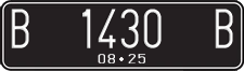 License plate of Indonesia, Regular plates