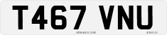License plate of the United Kingdom, 1983 year system