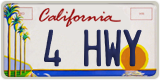 California, Vanity Plates