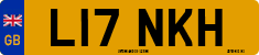 License plate of the United Kingdom, 1983 year system