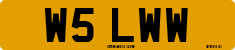License plate of the United Kingdom, 1983 year system