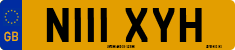 License plate of the United Kingdom, 1983 year system