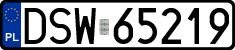 License plates of Poland, Regular car plates