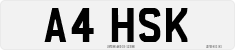 License plate of the United Kingdom, 1983 year system