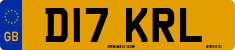 License plate of the United Kingdom, 1983 year system