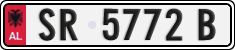 License plate of Albania, Cars (1993)
