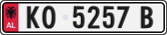 License plate of Albania, Cars (1993)