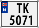 License plate of Norway, Trailers, motorcycles, special vehicles