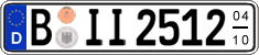 German license plate, Seasonal plates