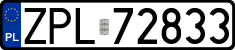 License plates of Poland, Regular car plates