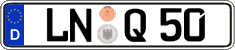 German license plate, Regular plates