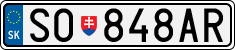 License plate of Slovakia, Cars