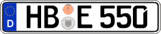 German license plate, Regular plates