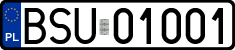 License plates of Poland, Regular car plates