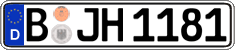 German license plate, Regular plates