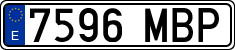 License plates of Spain, Ordinary (2000)