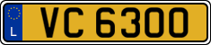 License plate of Luxembourg, 2003 year system