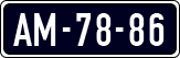 License plate of the Netherlands, Imported oldtimers (cars)