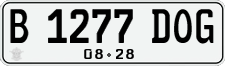 License plate of Indonesia, Regular plates