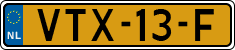 License plate of the Netherlands, Light Commercial Vehicles (1994 system)