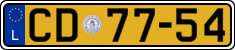 License plate of Luxembourg, Diplomatic