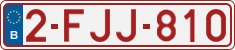 License plate of Belgium, Regular plates (2010)