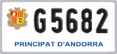 License plate of Andorra, Motorcycles (A 1234)