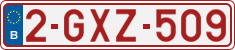 License plate of Belgium, Regular plates (2010)
