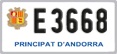 License plate of Andorra, Motorcycles (A 1234)