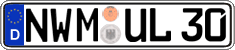German license plate, Regular plates