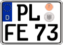 German license plate, Regular plates